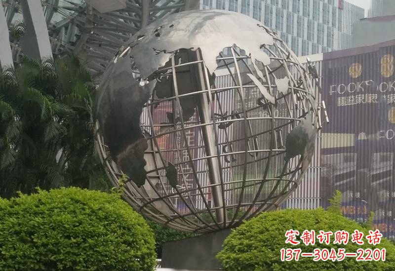 安阳不锈钢企业地球仪雕塑