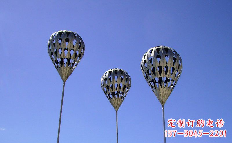 安阳不锈钢气球降落伞雕塑