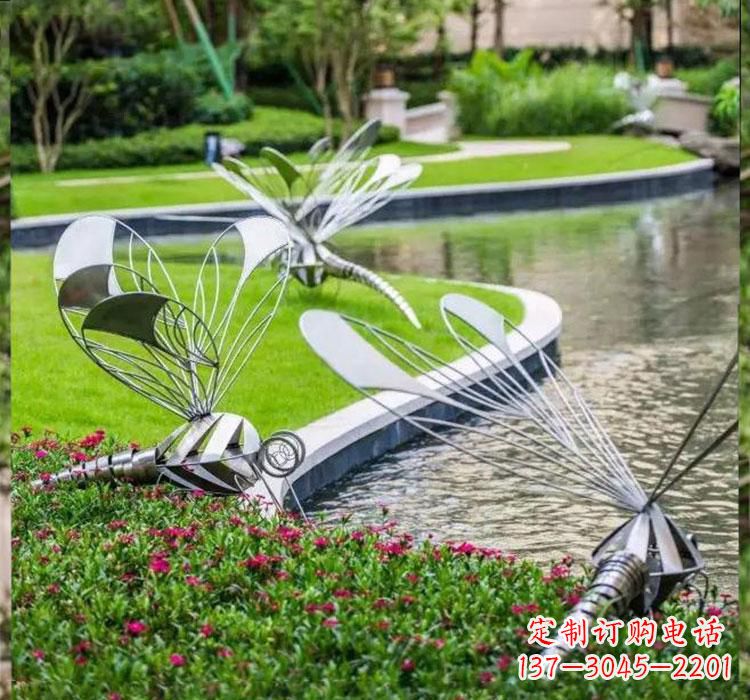 安阳不锈钢蜻蜓动物雕塑