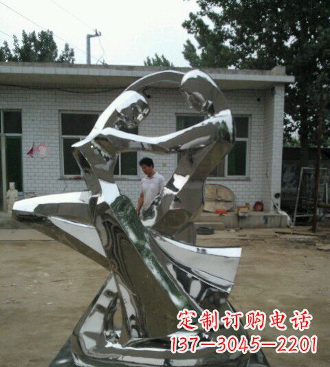 安阳不锈钢情侣跳舞雕塑