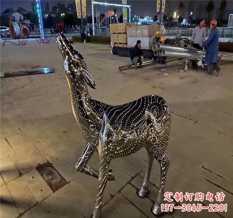 安阳不锈钢时尚小鹿雕塑