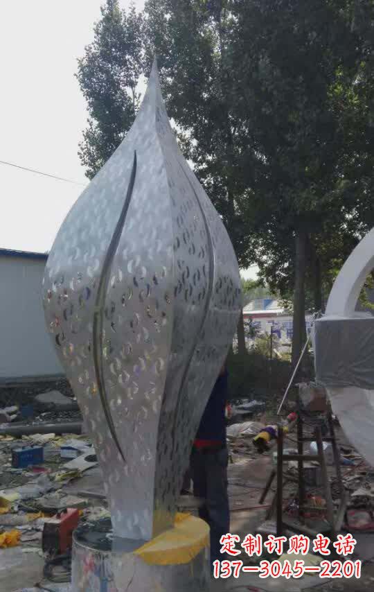 安阳不锈钢树叶景观装饰雕塑
