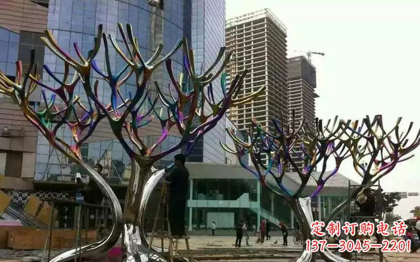 安阳不锈钢树枝景观雕塑