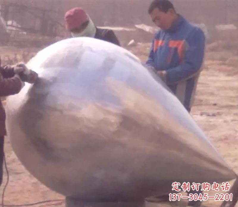 安阳不锈钢水滴广场雕塑