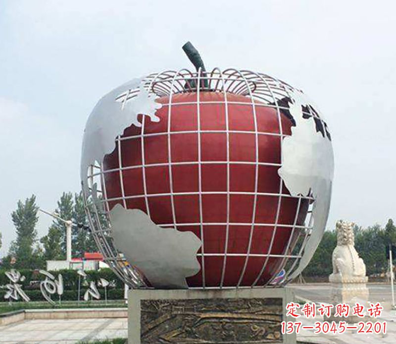 安阳不锈钢水果雕塑