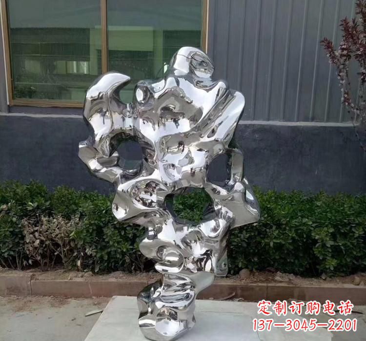 安阳不锈钢水景太湖石雕塑