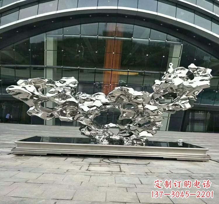 安阳不锈钢太湖石抽象雕塑