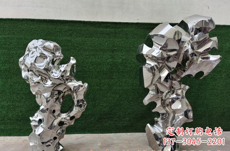 安阳不锈钢太湖石景观雕塑