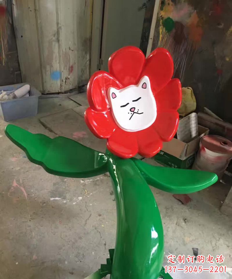 安阳不锈钢太阳花景观装饰雕塑