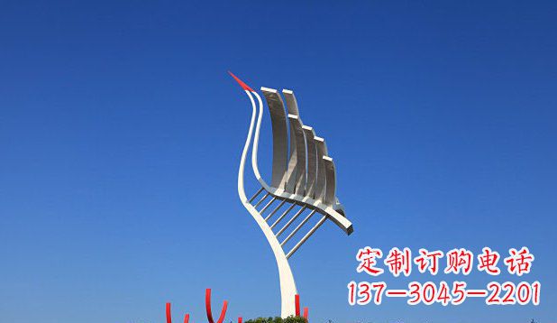 安阳不锈钢天鹅丹顶鹤仙鹤雕塑
