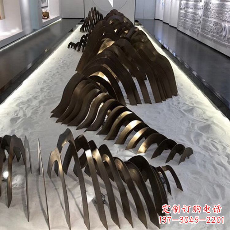 安阳不锈钢铁艺假山造型景观雕塑