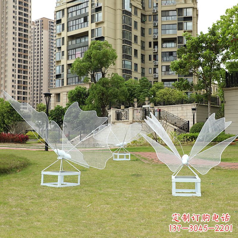 安阳不锈钢铁艺网格蝴蝶雕塑