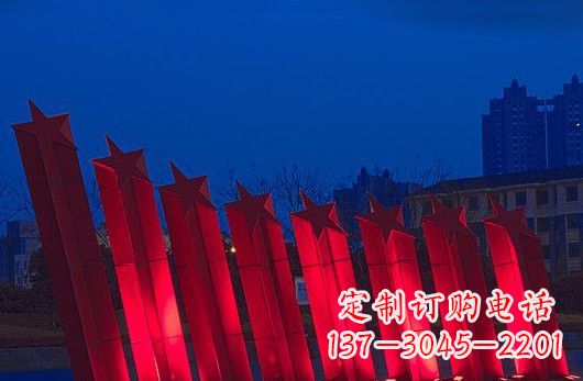 安阳不锈钢五角星雕塑