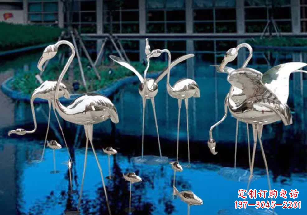 安阳不锈钢仙鹤雕塑1