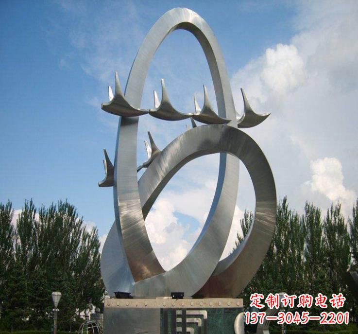 安阳不锈钢现代大雁雕塑