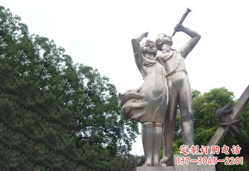 安阳不锈钢小学生雕塑