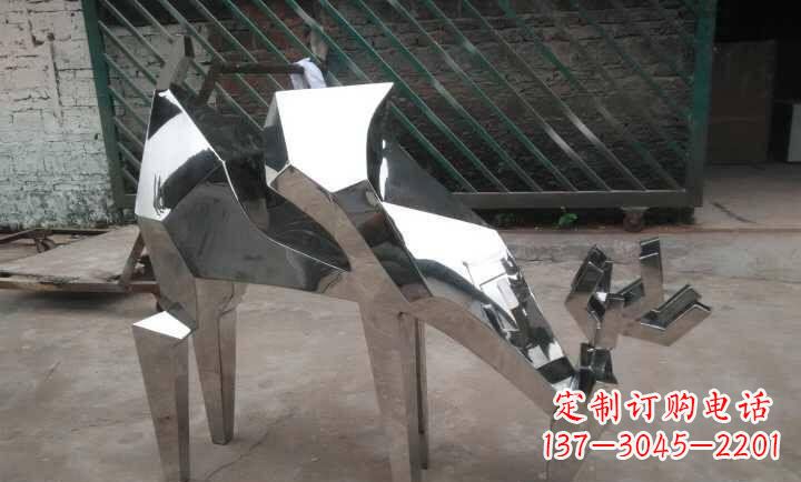 安阳不锈钢小羊雕塑
