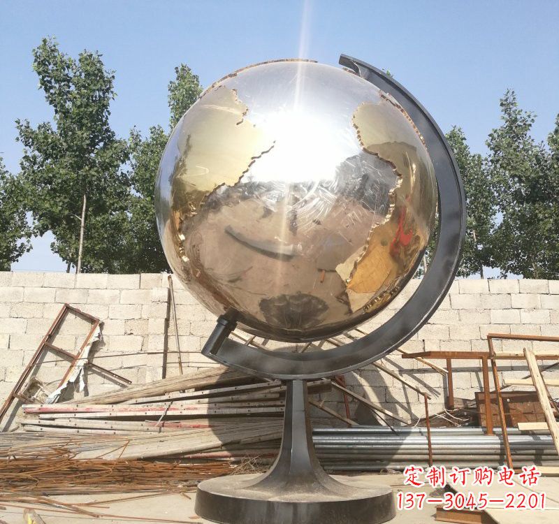 安阳不锈钢校园地球仪雕塑