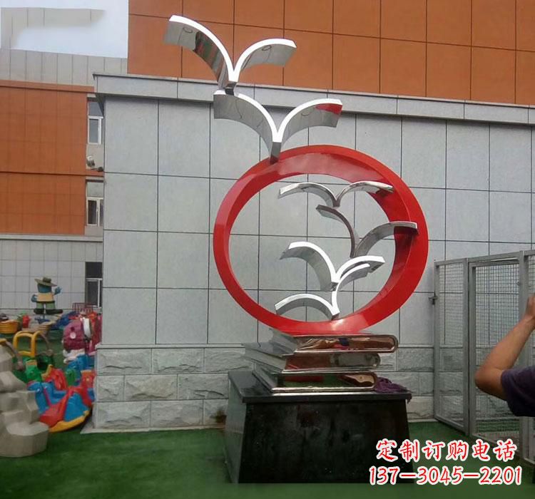 安阳不锈钢校园雕刻书籍雕塑