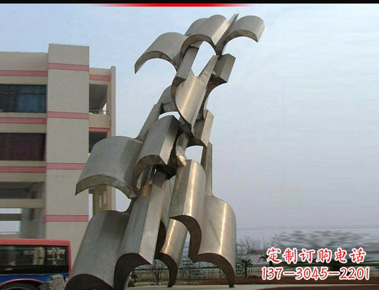 安阳不锈钢校园翻开的书籍雕塑