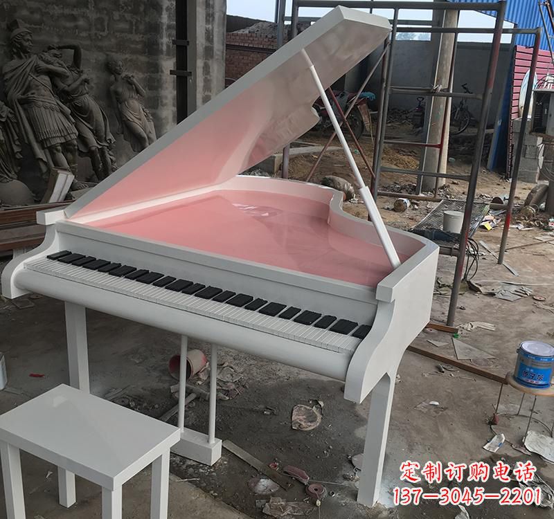 安阳不锈钢校园钢琴雕塑