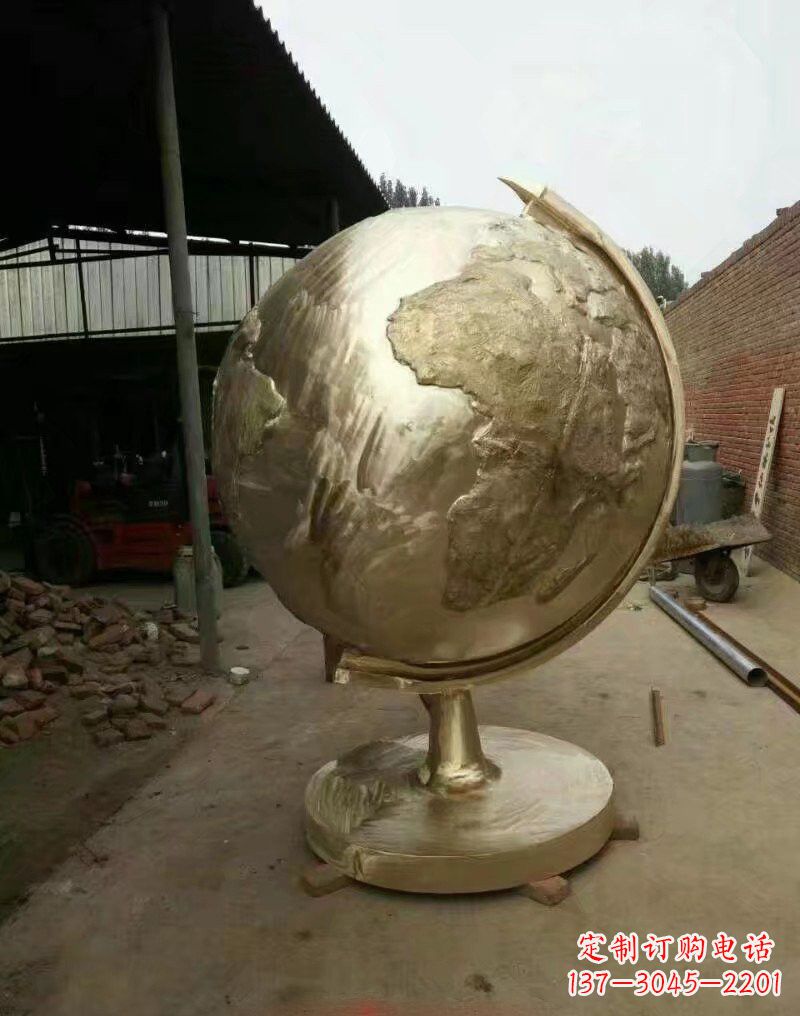 安阳不锈钢校园企业地球仪雕塑