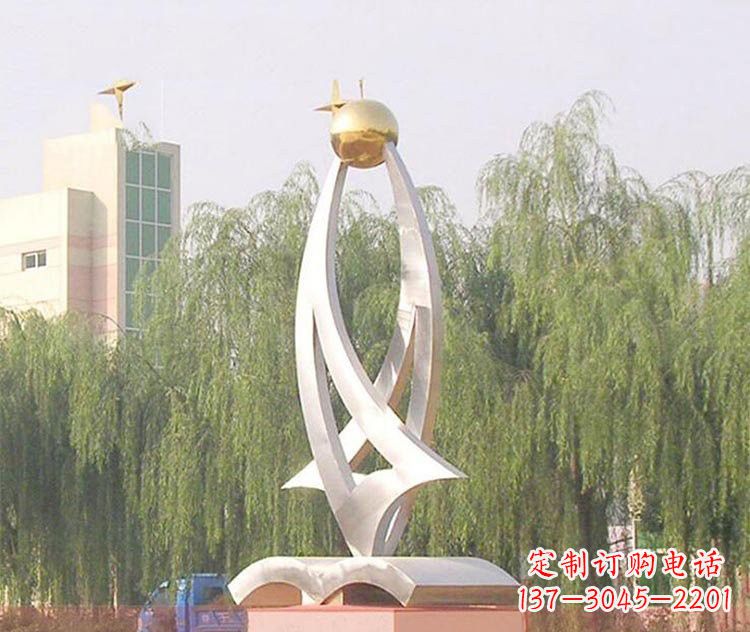 安阳不锈钢校园书籍抽象雕塑