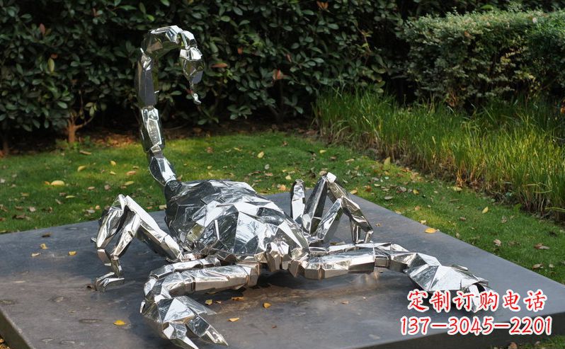 安阳不锈钢蝎子动物雕塑