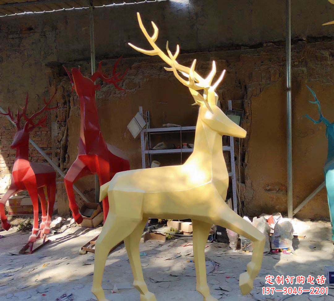 安阳不锈钢新款仿真小鹿雕塑