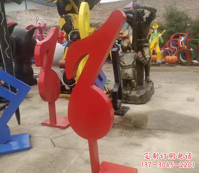 安阳不锈钢音符雕塑