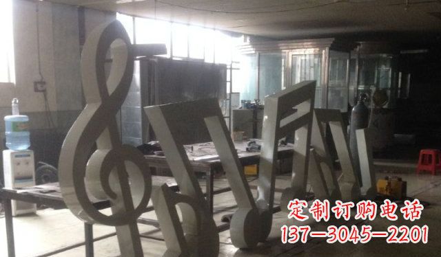 安阳不锈钢音符广场雕塑