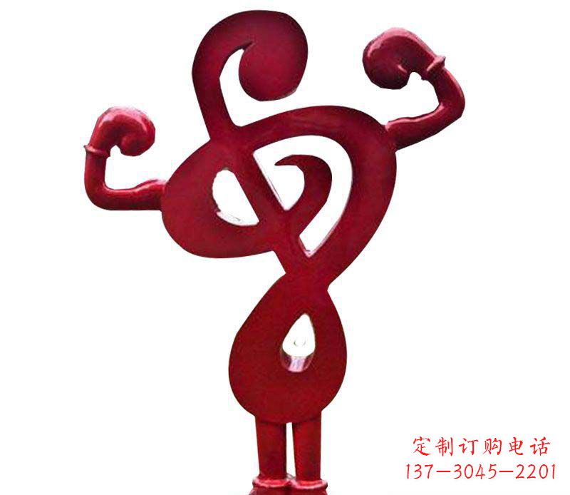 安阳不锈钢音符景观人物雕塑