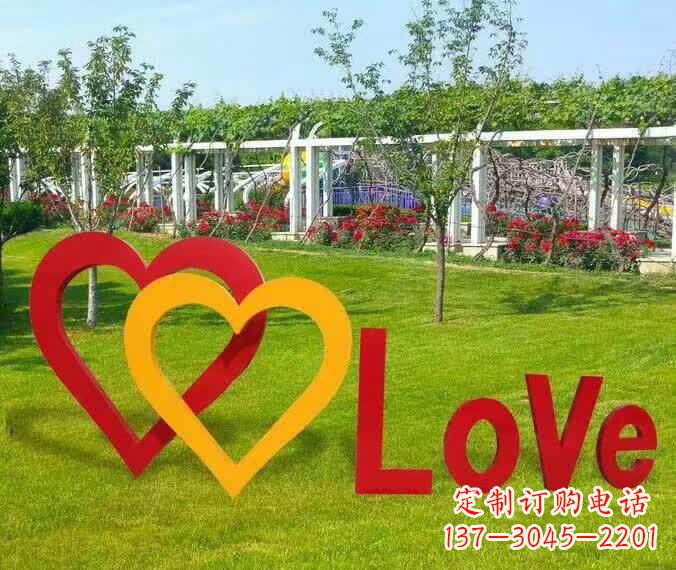 安阳不锈钢英文字母雕塑