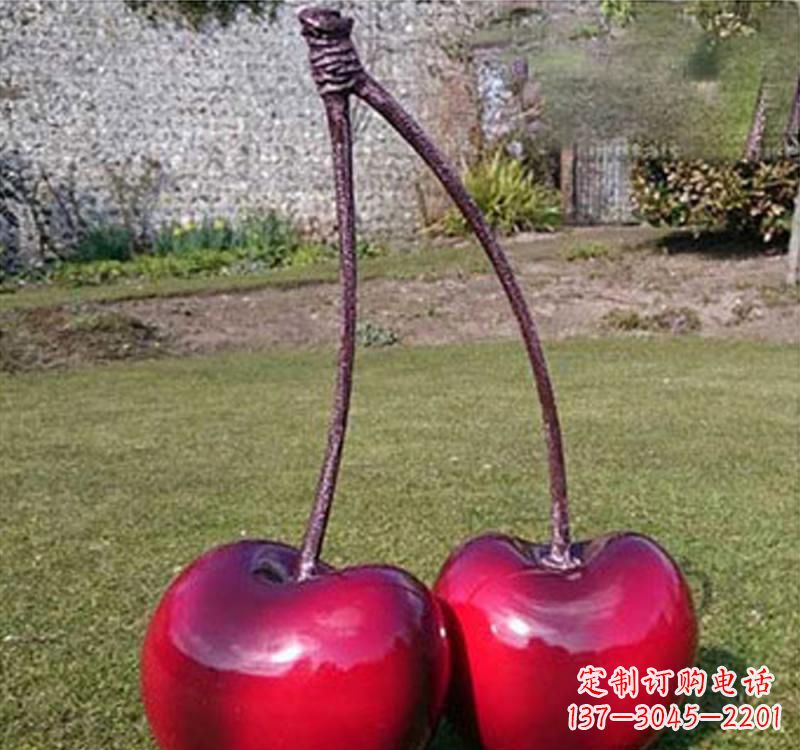 安阳不锈钢樱桃雕塑