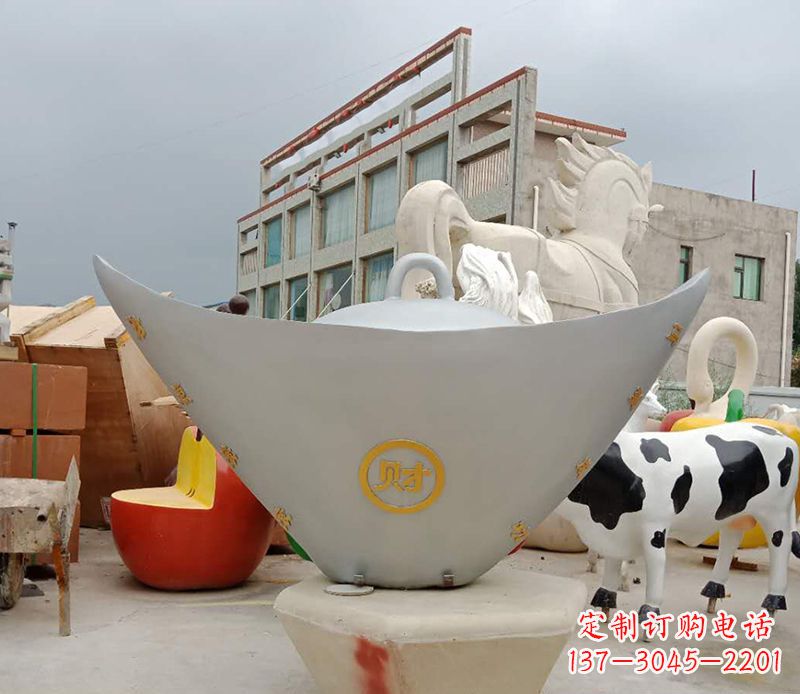 安阳不锈钢元宝雕塑