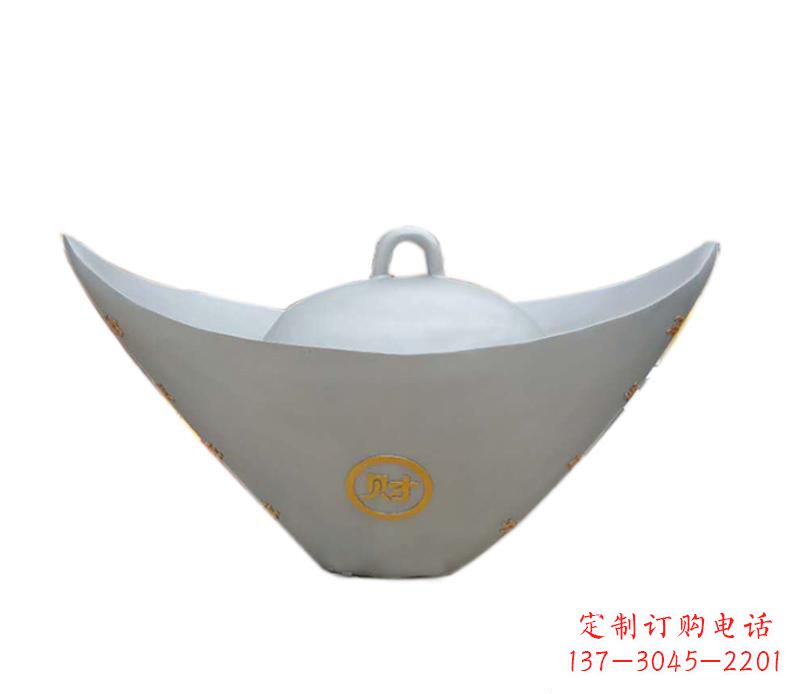 安阳不锈钢元宝雕塑2