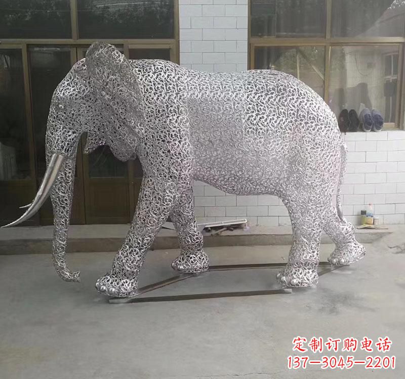 安阳不锈钢园林大象雕塑