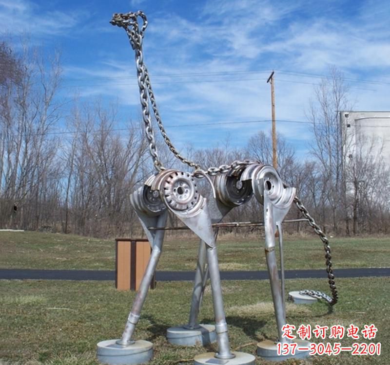 安阳不锈钢园林恐龙雕塑