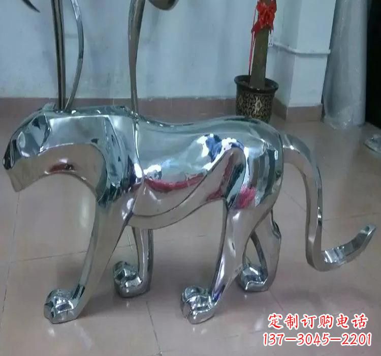 安阳不锈钢园林老虎雕塑