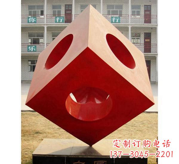 安阳不锈钢园林魔方雕塑