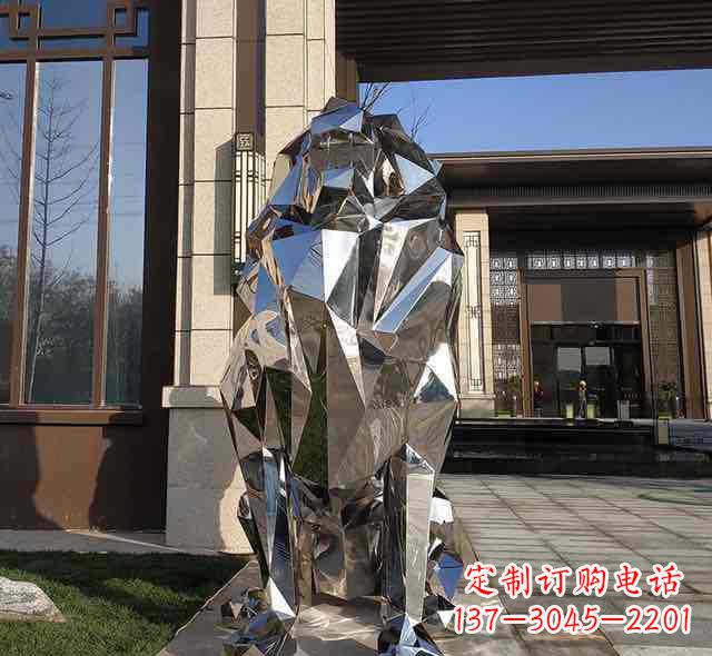 安阳不锈钢园林狮子雕塑