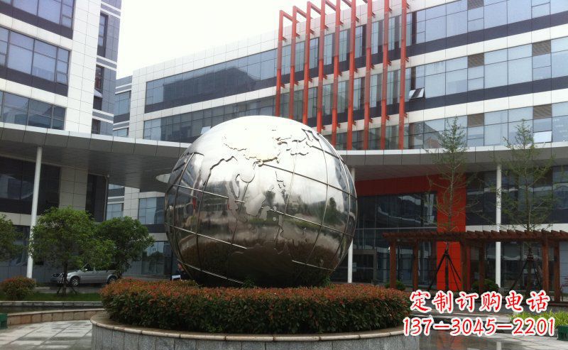 安阳不锈钢圆球地球雕塑
