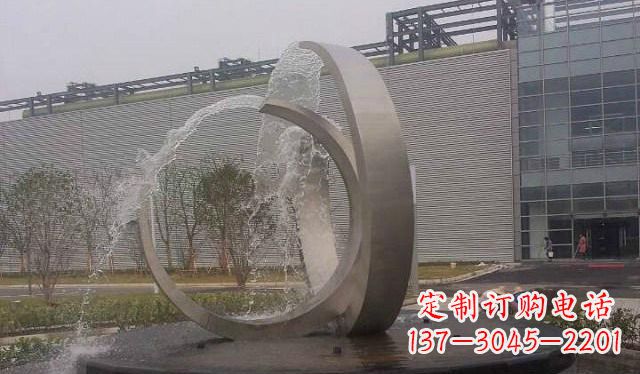 安阳不锈钢圆形喷泉雕塑