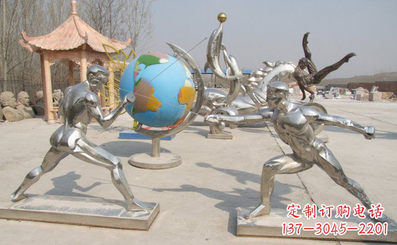 安阳不锈钢运动员击剑雕塑