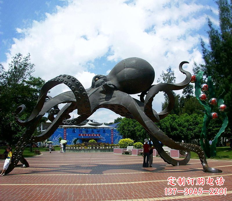 安阳不锈钢章鱼雕塑