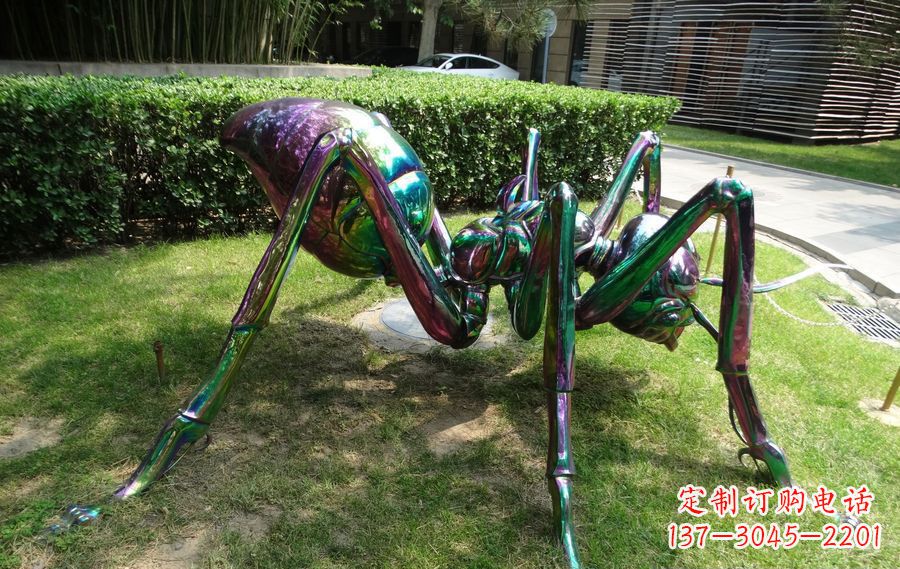 安阳不锈钢蜘蛛园林景观雕塑