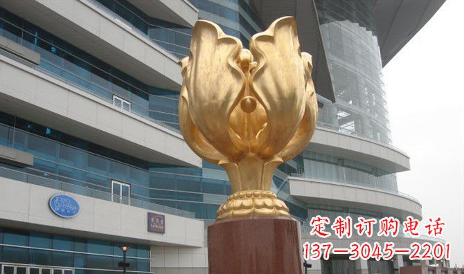 安阳不锈钢紫荆花景观雕塑