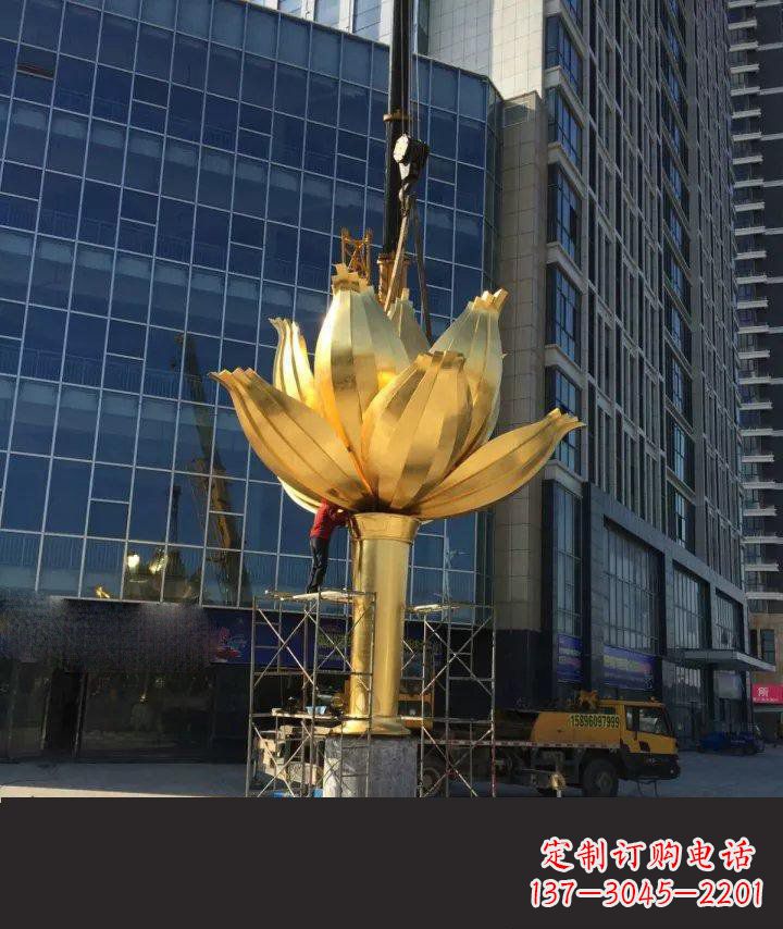 安阳不锈钢紫荆花广场雕塑