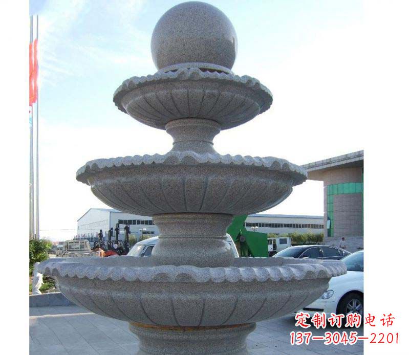 安阳财源滚滚石雕风水球喷泉雕塑 (2)