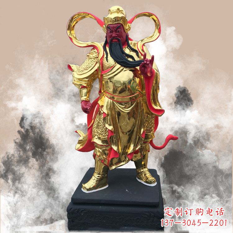 安阳彩绘关公佛像
